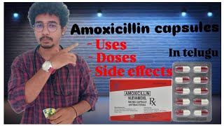 Amoxicillin capsules complete details in Telugu by Dr Mukesh health viralvideo knowledge [upl. by Alyda506]