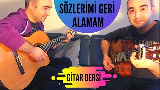 Sözlerimi Geri Alamam  Bulutsuzluk Özlemi Gitar Dersi Tab Solo Akor Ritim [upl. by Lindell]