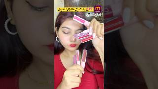 Meesho’s lipstick combo  set of 8  liquid matte lipstick meeshomakeup meeshofinds lipstickshade [upl. by Utley898]