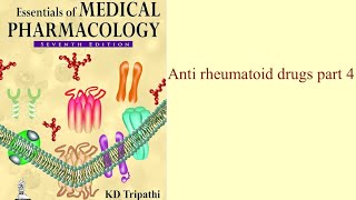 Anti rheumatoid drugs part 4 [upl. by Anerahs]