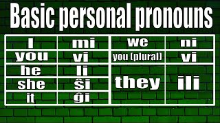 Esperanto Personal pronouns [upl. by Ahsilef340]