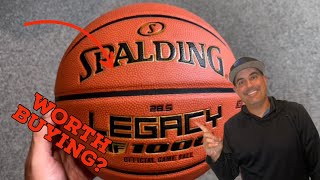 Product Review Spalding Legacy TF1000 Indoor Game Basketball [upl. by Xineohp]