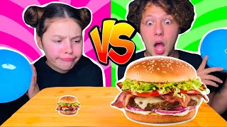 ASMR BIG FOOD vs SMALL FOOD CHALLENGE  Tati ASMR [upl. by Avner]