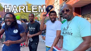 NEW YORK CITY Walking Tour 4K  HARLEM African American Day Parade [upl. by Noswal]