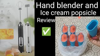 electric wireless hand blender and ice pop makers review handblender icepop review [upl. by Neladgam]