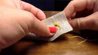 How to cover eyelets with thread by JEAK [upl. by Beck]