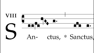 Kyriale Cantus ad libitum  Sanctus 3 [upl. by Aydidey]