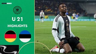 U21 Shines Against Estonia  Germany vs Estonia 41  Highlights  U21 EURO Qualifier [upl. by Allin644]