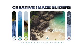 Creative Image Sliders in PowerPoint  Type 1  Slide Master Tutorial [upl. by Burta]