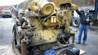 Caterpillar Motor from a D9 Dozer [upl. by Gris]