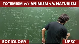 Lec 31 Totemism vs Animism vs Naturism religion sociology upsc net jrf [upl. by Jotham246]