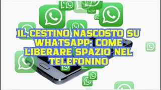 Il cestino nascosto su WhatsApp Come liberare spazio nel telefonino [upl. by Jareen]