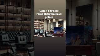 When your barber shows you the new prices 😂 funny shorts comedy [upl. by Elconin486]