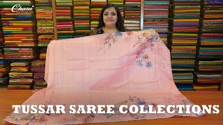 TUSSAR SAREE COLLECTIONS CHARVI BOUTIQUE  7358097969 or 9791903019 [upl. by Nywra]