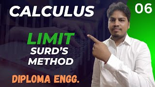 Surds Method  Examples of Limit  Limit  Calculus  Diploma  Sem1  Mathematics 1 [upl. by Akaya]