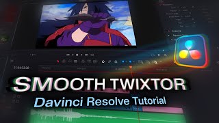 Smooth Twixtor  DaVinci Resolve AMV Tutorial [upl. by Llenyr]