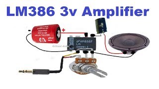 Audio amplifier using LM 386 IC [upl. by Derwood]