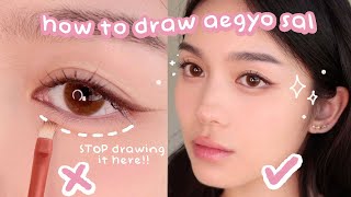 How to Draw Aegyo Sal for Beginners different shapes mistakes to avoid [upl. by Uok923]