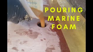 Boat Transom and Floor Rebuild  Installing Marine Foam 2 of 2  Part 57 [upl. by Eemla]