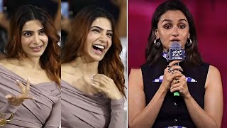 Actress Alia Bhatt Speech At JIGRA Movie Pre Release Event  Samantha HitTVTalkies [upl. by Toscano274]