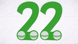 ENDLESS NUMBERS COUNT 22 INVERSION COLOR EFFECT GREEN COLOR EFFECT BEVEL EFFECT G MAJOR EFFECT [upl. by Alomeda]