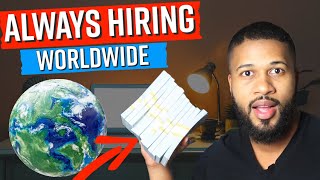 3 Companies ALWAYS Hiring Work From Home Jobs 2024 [upl. by Nitsir]