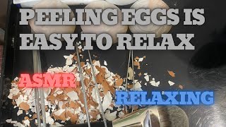 peel the shiny eggs 2 asmr relaxing [upl. by Eilsek150]