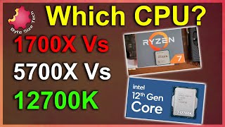 Ryzen 71700X vs 5700X vs 12700K – Do CPU Generations Matter  Byte Size Tech [upl. by Annyrb]