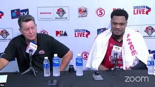 Ginebra survives Meralco for a 20 series lead 104103 [upl. by Sacksen]