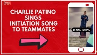 CHARLIE PATINO SINGS HIS ARSENAL INITIATION SONG TO TEAMMATES [upl. by Seadon]