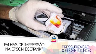 Tutorial  Falha de Impressão  EPSON L395 L396 L355 L365 L375 L395 L455 L495 L800 L1300  SULINK [upl. by Notnirt8]