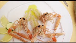 Ricette Semplici e Veloci Carpaccio di ScampiuChefTV [upl. by Rhyne]