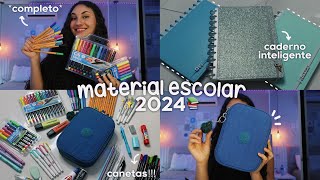 meu material escolar 2024📚🤍 terceirão [upl. by Livy]