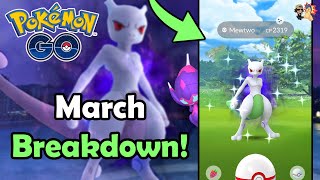 MARCH 2024 EVENT BREAKDOWN in Pokémon GO  Community Day Raids Giovanni amp Spotlight Hours [upl. by Suiremed]