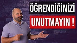 ÖĞRENDİĞİNİ UNUTMAMAK  KALICI ÖĞRENME UYGULAMALARI  BEYNİNİZİ HIZLANDIRMAK  BEYNİ GÜÇLENDİRMEK [upl. by Surat]