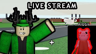 🔴ROAD TO 500 Pilot Training  PIGGY live  Roblox [upl. by Tess265]