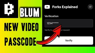 BLUM  Forks Explained Passcode  Forks Explained Blum New Video Code ✅ [upl. by Laekcim487]