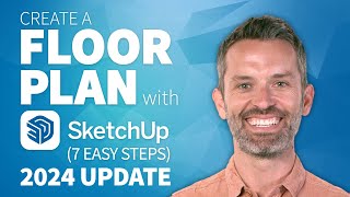 SketchUp Tutorial – How To Create a Floor Plan 2024 Update [upl. by Divadnahtanoj]