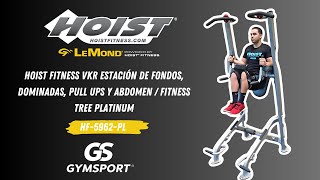 Hoist Fitness VKR estación de fondos dominadas pull ups y abdomen  Fitness Tree Platinum [upl. by Yeclek790]