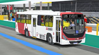 Proton Bus Simulator  BRT DE MANAUS Mapa e Linha com corredor BRT [upl. by Brentt]