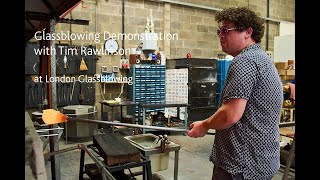 Online Demonstration with Tim Rawlinson  Fabrica Platters  London Glassblowing [upl. by Skilken977]