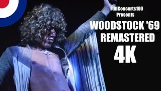 The Who  WOODSTOCK 1969 Full Concert 4K  REMASTERED [upl. by Cousin]