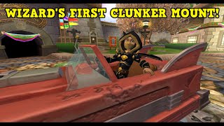 Wizard101  WIZARDS FIRST CLUNKER MOUNT [upl. by Ori]