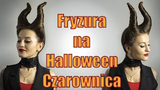 Fryzura na Halloween Diabolina Maleficent Fryzura z filmu Czarownica [upl. by Yalhsa]