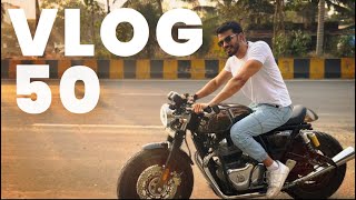 RE CONTINENTAL GT 650 TEST DRIVE😍  VLOG 50 [upl. by Sabina]