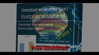 Urenstaat werknemer jaar in Excel [upl. by Arvid746]