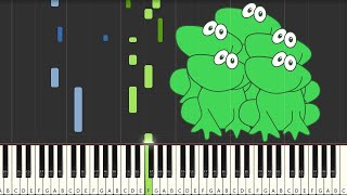 Five Little Speckled Frogs  Piano by MedleyNotes [upl. by Navonoj]