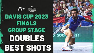 Best Doubles Shots  2023 Davis Cup Finals Group Stage [upl. by Irroc]