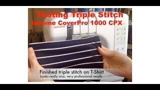 How to end a coverstitch Janome Coverpro 1000CPX [upl. by Aggappe]