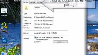 Partage des fichiers et imprimantes entre windows 7 et xp [upl. by Aneelehs]